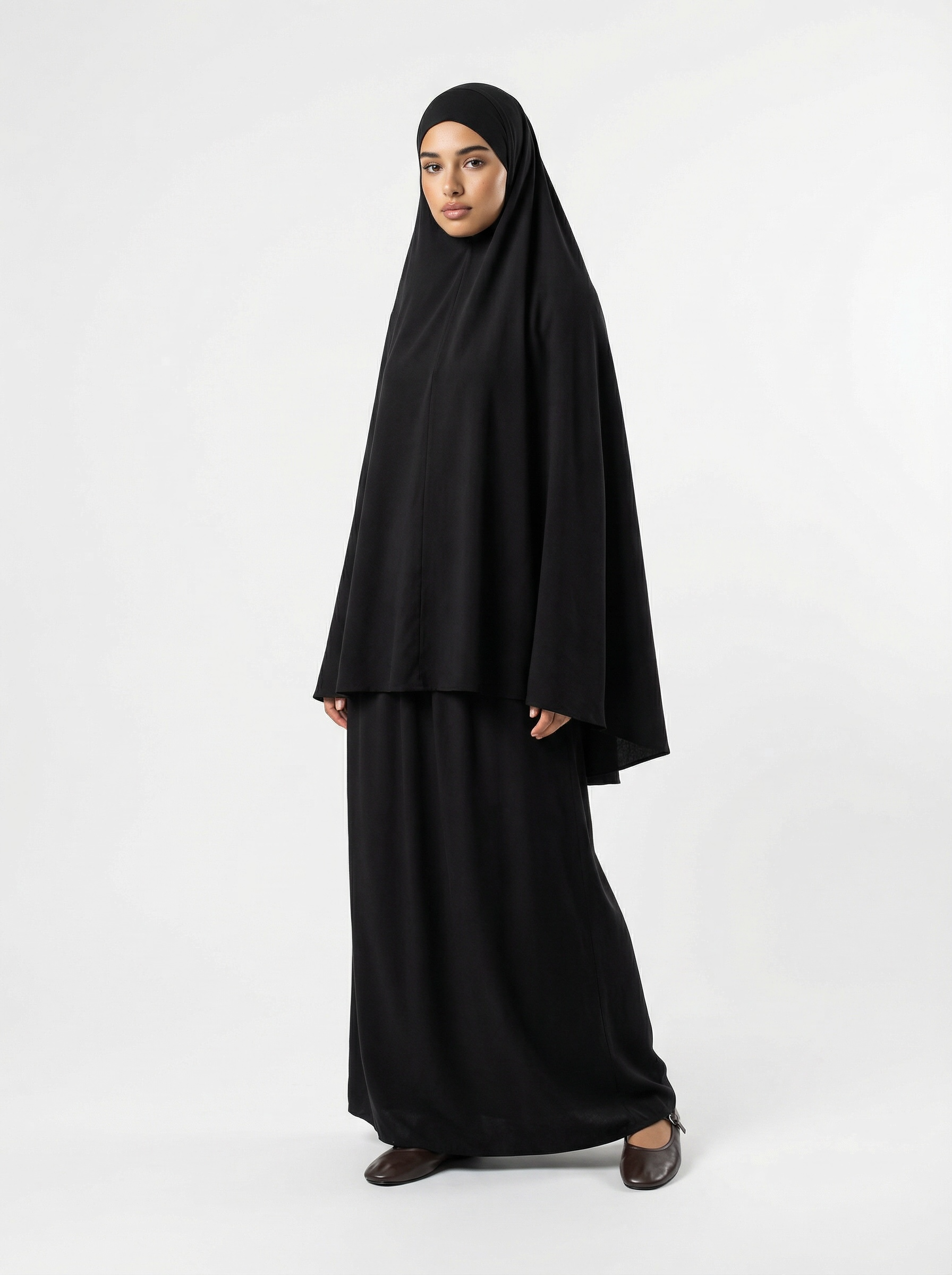 Poplin Essential Khimar Black