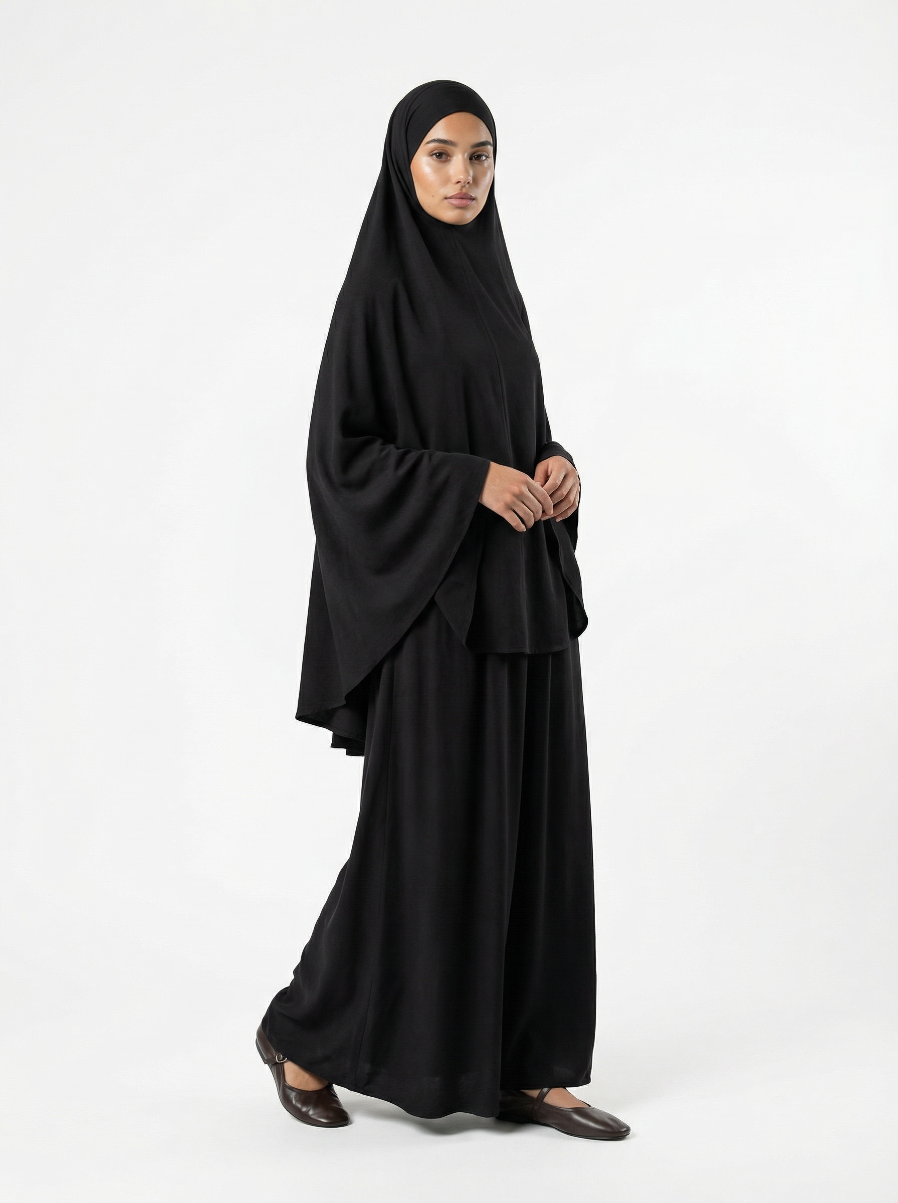 Poplin Essential Khimar Black